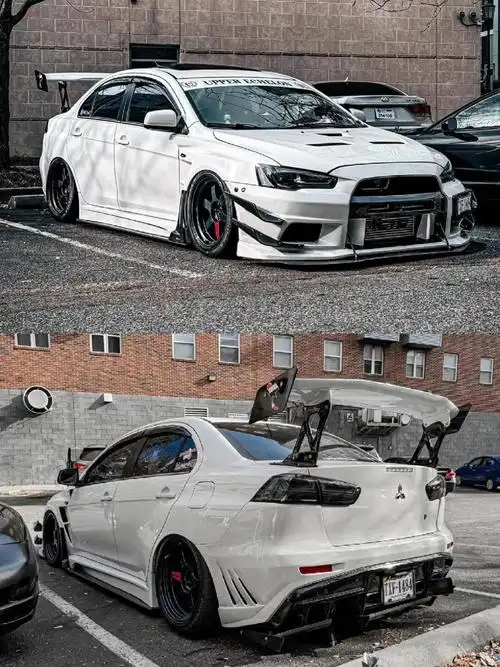 街头风的三菱evo10,高性能车的代表.