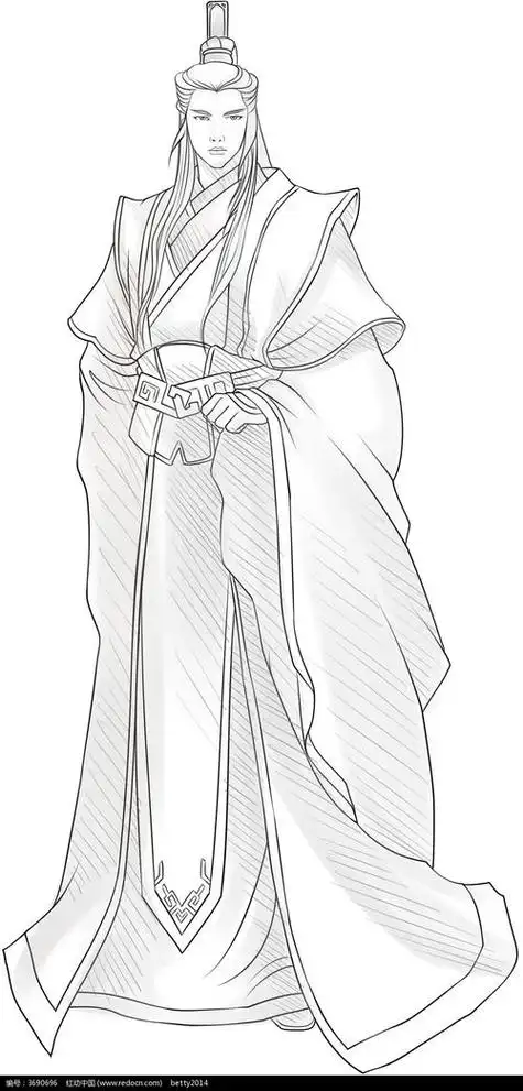 武则天简笔画古代动漫女孩简笔画画古代学生简笔画搜索古代人物简笔画