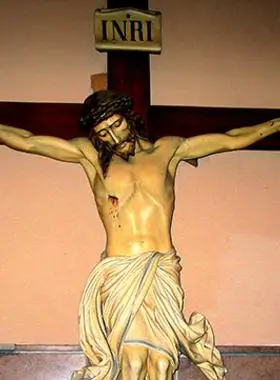 圣诞装饰画像圣经卷轴画神爱世人被钉在十字架上的耶稣受难受刑图