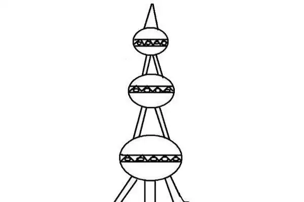 东方明珠简笔画