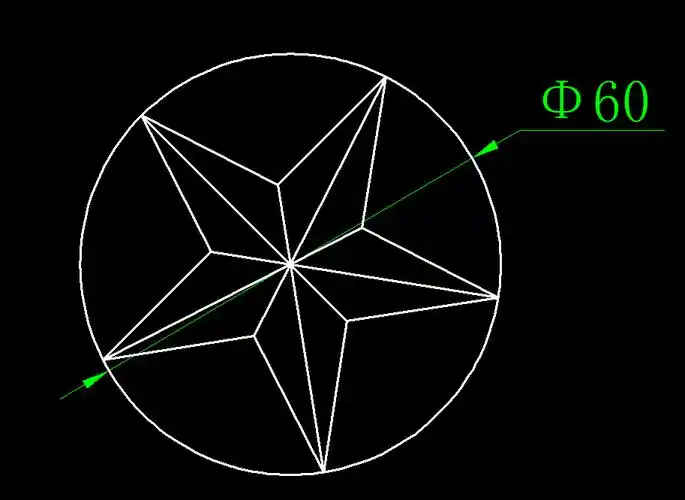 cad圆,点的定数等分绘制图形_命令_绘图_修剪