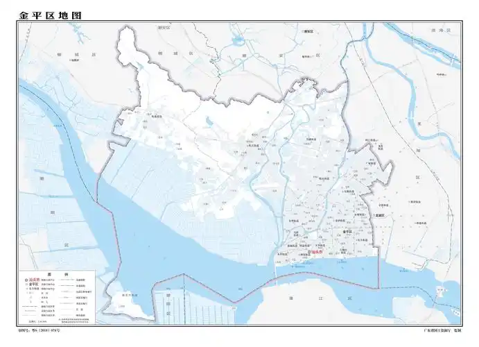 汕头市金平区标准地图
