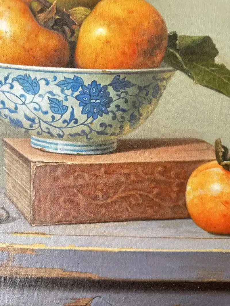 超写实静物水果油画 - 抖音