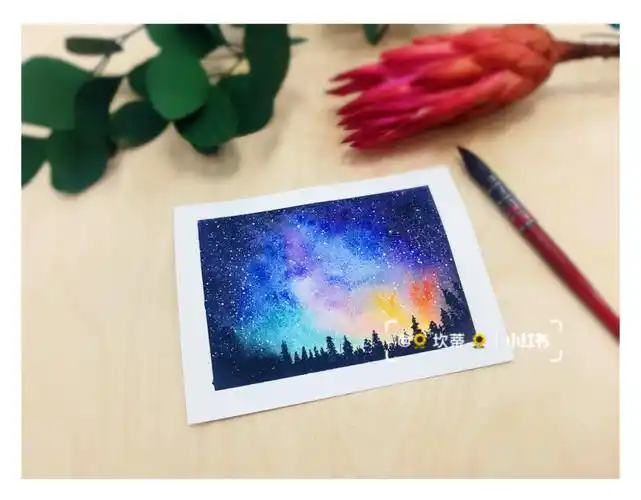 10分钟就能画的星空步骤示范系列一