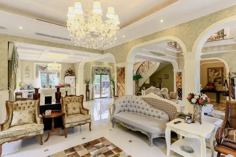欧式装修样板间欧式装修风格设计效果图片别墅装修235平米名人芙蓉