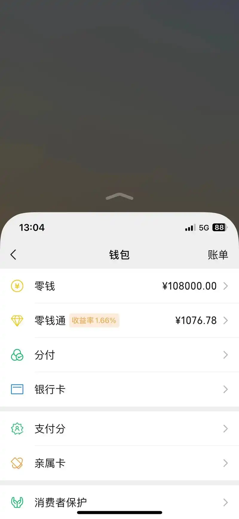 微信钱包余额截图 - 抖音