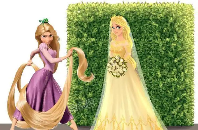 11位迪士尼公主"穿婚纱":花木兰仙女下凡,冰雪女王贵气十足!