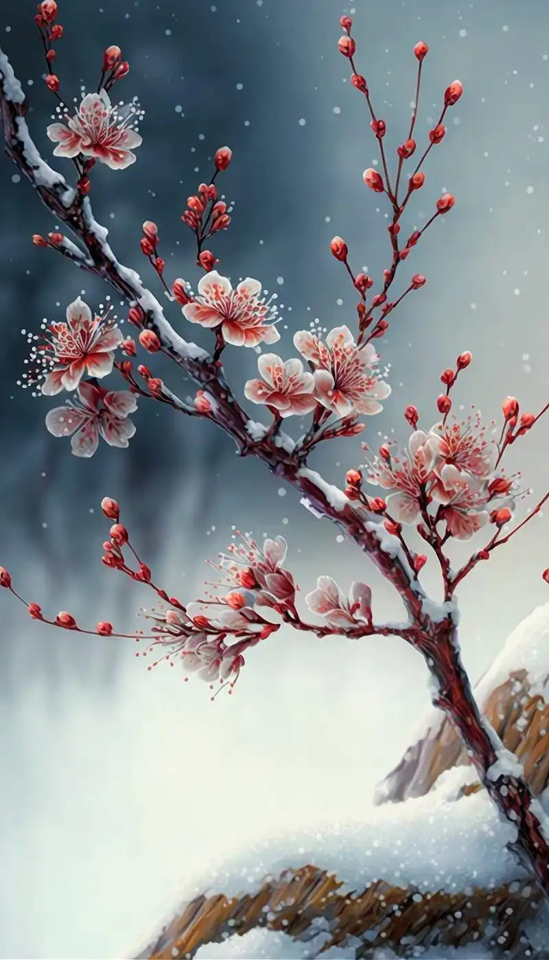 城南小陌又逢春,只见梅花不见人-梅花壁纸二