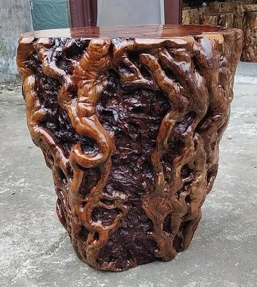🌿百年枣木墩,天然花纹美到窒息!