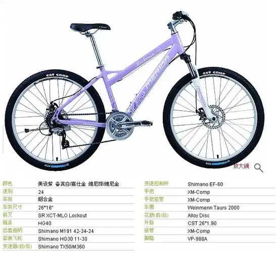 2010款美利达维多利亚700山地车--女性专属车系