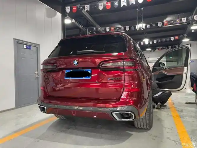【图】x5液态金属龙血红改色 亮条黑化_宝马x5(进口)论坛_汽车之家