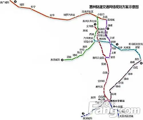 惠州轻轨规划线路