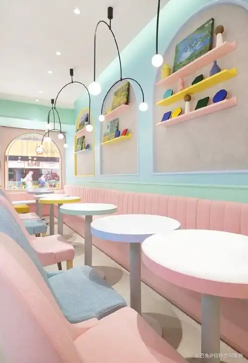 马卡龙梦幻色彩甜品店趣味生活亲子空间功能区其他功能区设计图片赏析
