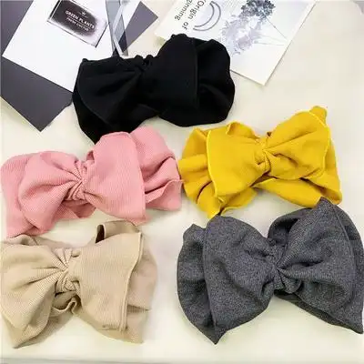 复古大蝴蝶结发带超大夸张个性韩国女网红洗脸发箍东大门同款包邮