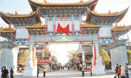 官渡古镇新牌坊落成