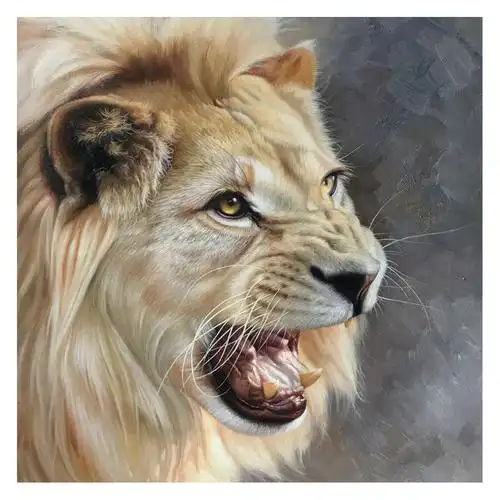 王东洪《狮王》收藏级实力派画家油画