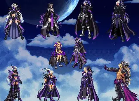 dnf光明极天幻翼暗黑极天幻翼什么样dnf第7期天空套全职业外观装扮