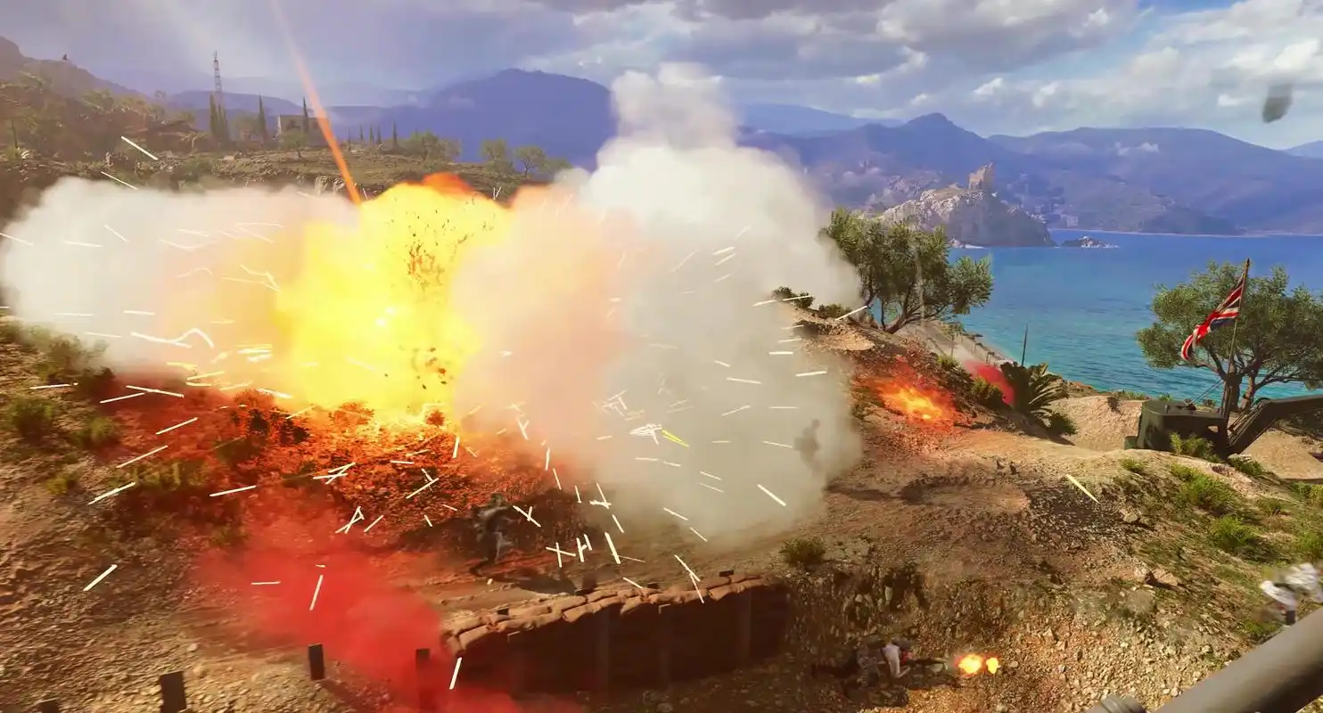 枪林弹雨,炮火连天 ,激烈交战,战争动画视频素材,历史军事视频素材