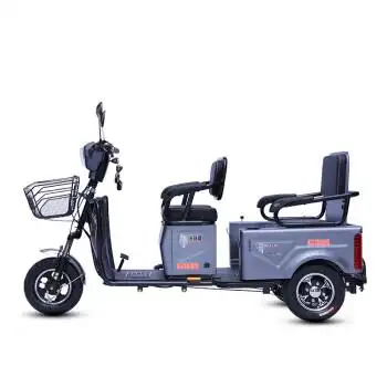 电动三个轮车家用三轮车接送孩子男女小型多人两用老人成人爬坡电瓶