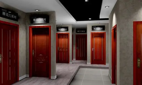 2016年实木门专卖店铺装修效果图