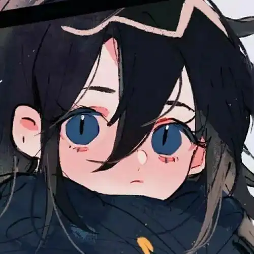 动漫女头女生漫画可爱黑发