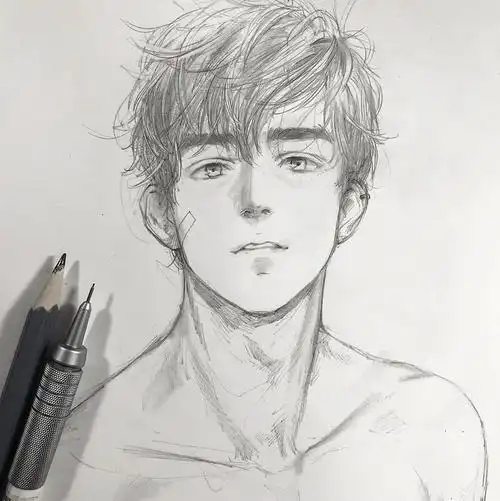 素描帅哥