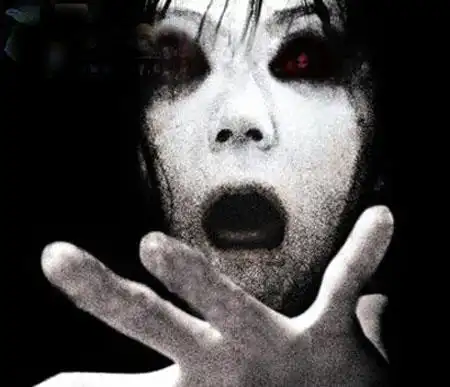 换了背景 还是挺有恐怖气氛的 加了2张动态效果 水鬼