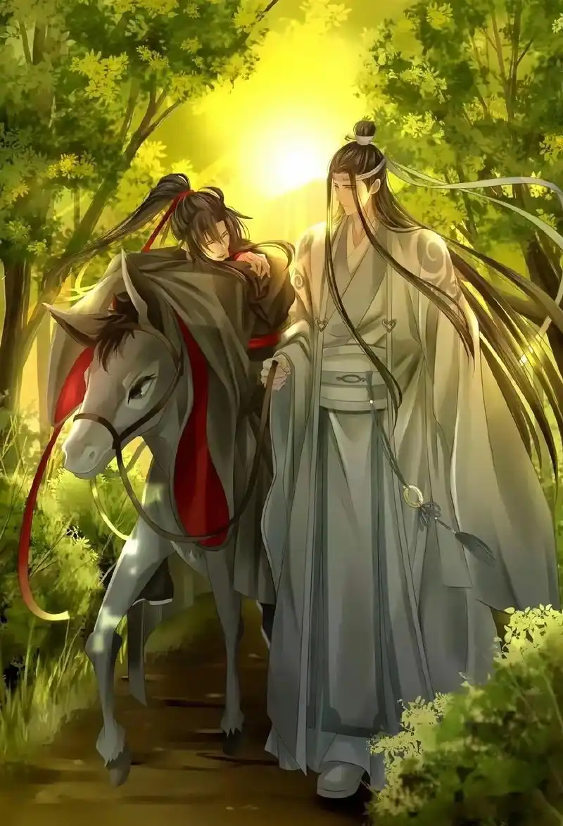 忘羡～～61快乐呀～新图,百凤山初吻～#墨香铜臭 #魔道祖师 - 抖音