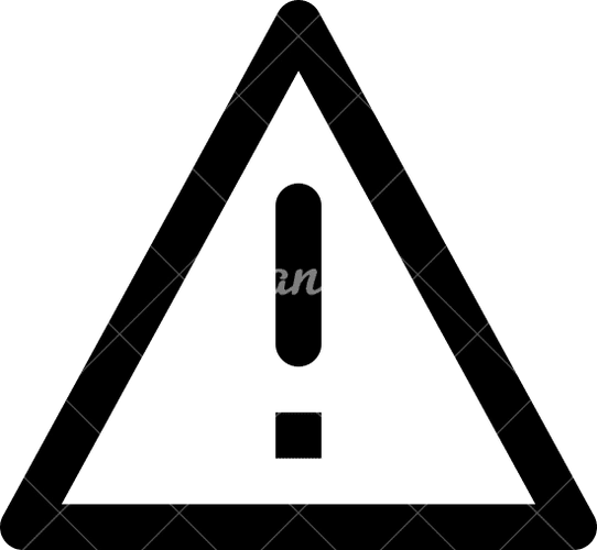 warning triangle - 素材 - canva可画