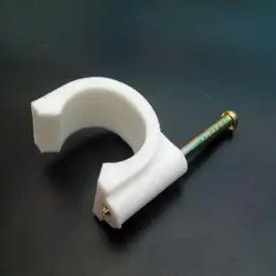 pvc线管配件 白色塑料标准边卡,国标边卡管卡16/20/25/32mm规格