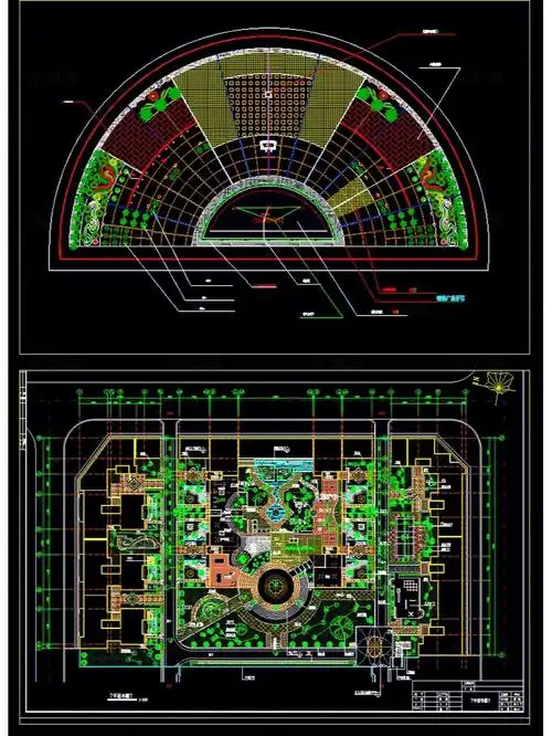 cad景观广场设计