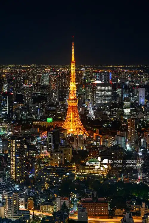东京城市夜景图片素材