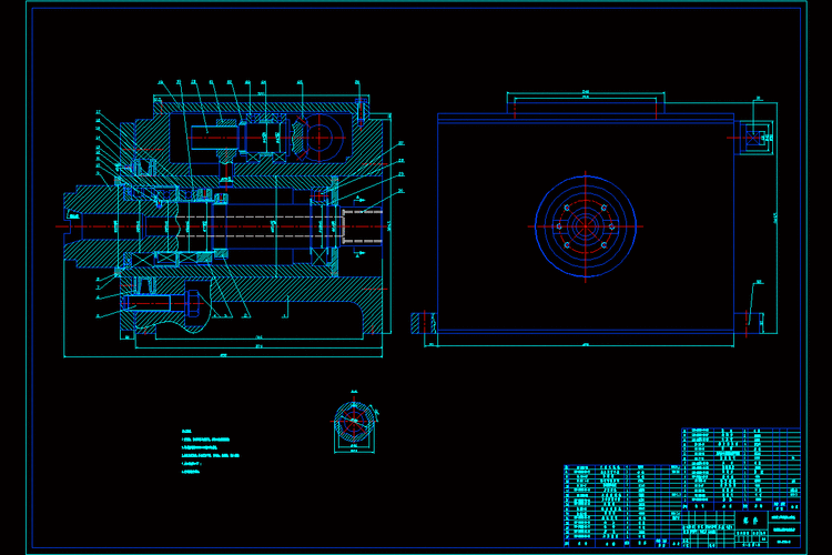 主轴组件装配图.dwg