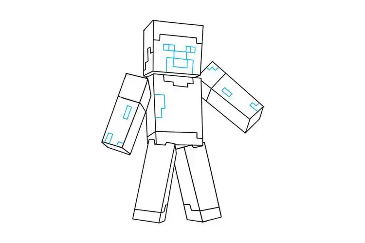 我的世界史蒂夫怎么画