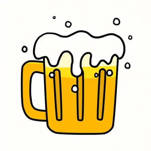 🎨绘画小课堂|冒着泡沫啤酒🍺简笔画