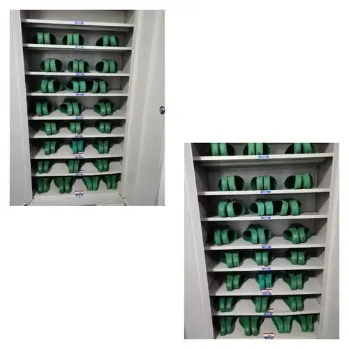 手术室专用拖鞋,按鞋号大小摆放,明确标识,取用方便