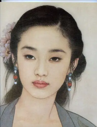 0006_高清王美芳国画工笔画作品jpg格式_仕女彩图006真迹扫描大图超