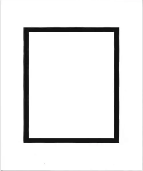 pa 加框定制垫dbl 16x20/11x14 blkcore 白色/黑色 double