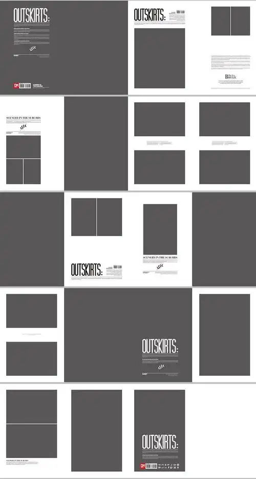 e7ps030写真psd模板2017最新影楼摄影相册杂志简约版面ps设计素材