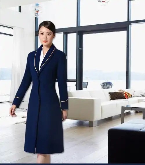 南航空姐毛呢大衣女航空羊毛呢子冬中长款加厚制服售楼部职业装