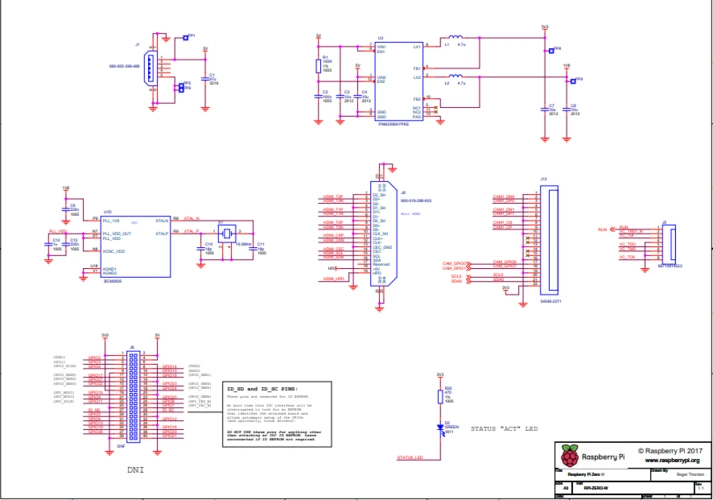 树莓派 zero w的电路原理图免费下载-电子电路图,电子技术资料网站