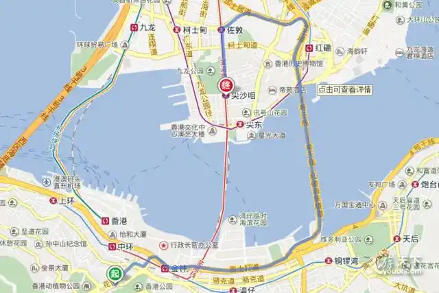 香港九龙西到尖沙咀有多远