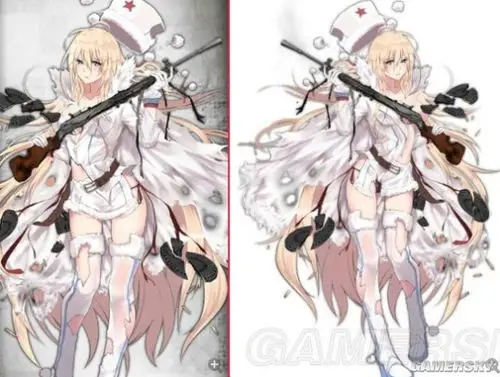 少女前线枪娘和谐前后大破立绘图鉴大全枪娘和谐前后大破图鉴汇总