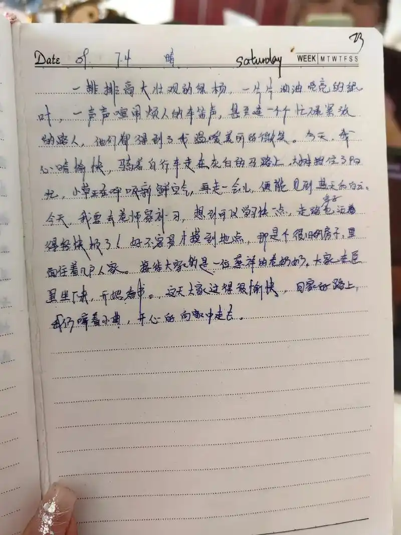 手写文字 #回忆  初中的日记   时间过得真快啊 以前的 - 抖音