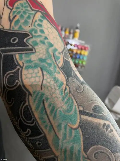 张顺坡水门_纹身图案手稿图片_雕朽一门的纹身作品集