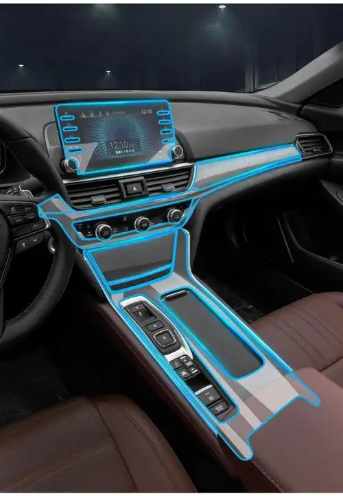 十代雅阁东风本田inspire内饰改装饰汽车中控台显示屏幕贴膜本田