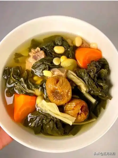 菜干黄豆猪骨汤-_南北杏_养生_备用
