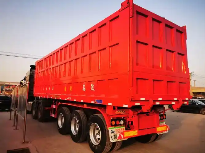 后翻半挂自卸车9米后翻半挂车9米5后翻半挂自卸车