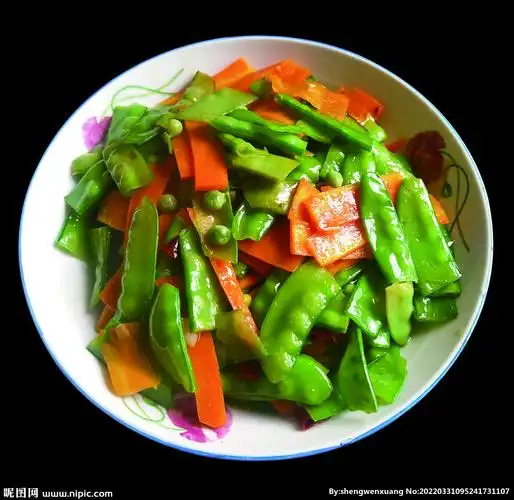 荷兰豆素炒摄影图__传统美食_餐饮美食_摄影图库_昵图网nipic.com