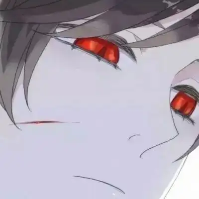 动漫帅气高冷男生头像 黑白红眼二次元男头像